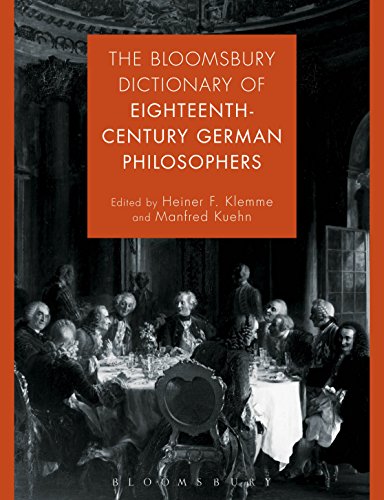 The Bloomsbury Dictionary of Eighteenth-Century German Philosophers - Orginal Pdf